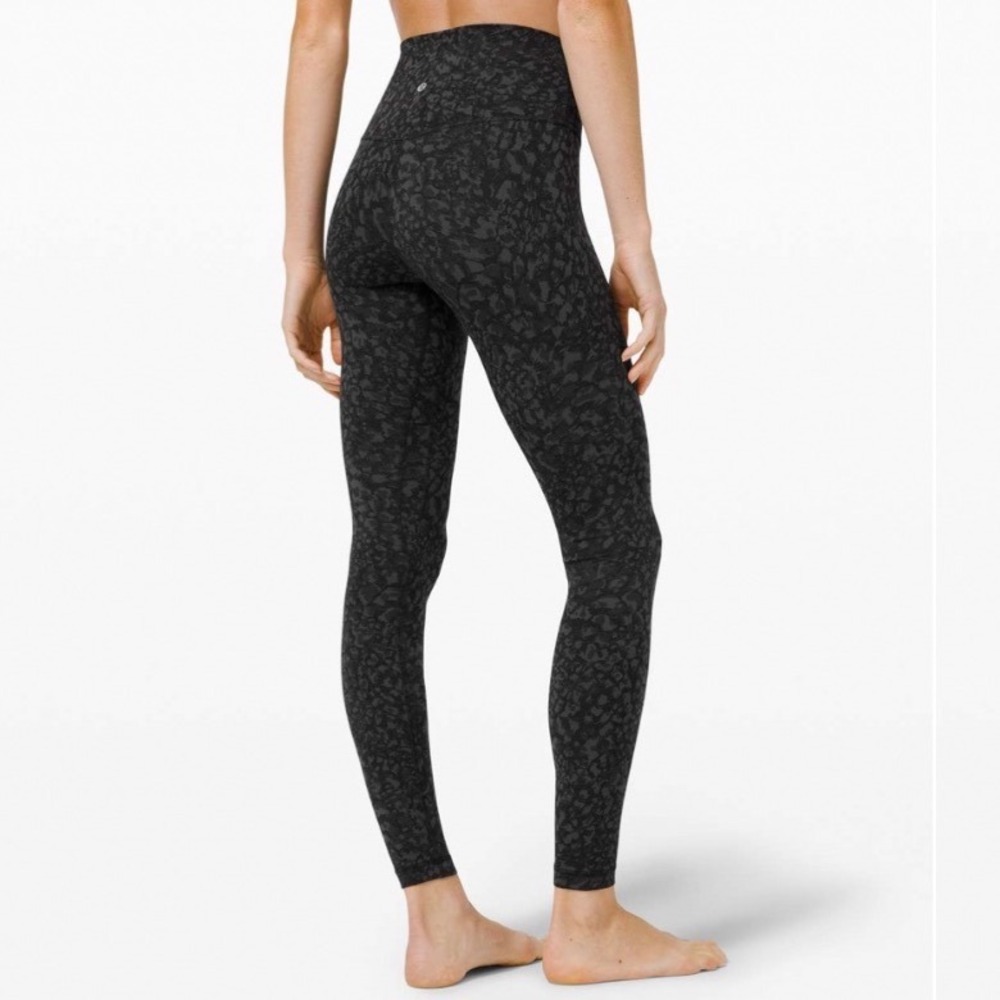 Lululemon Align Pant 28 " Wild Thing Camo Deep Coal Multi Leggings Size 2